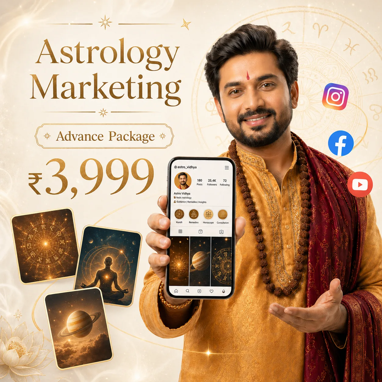 Growth Social Media Marketing for Astrologers package 3999