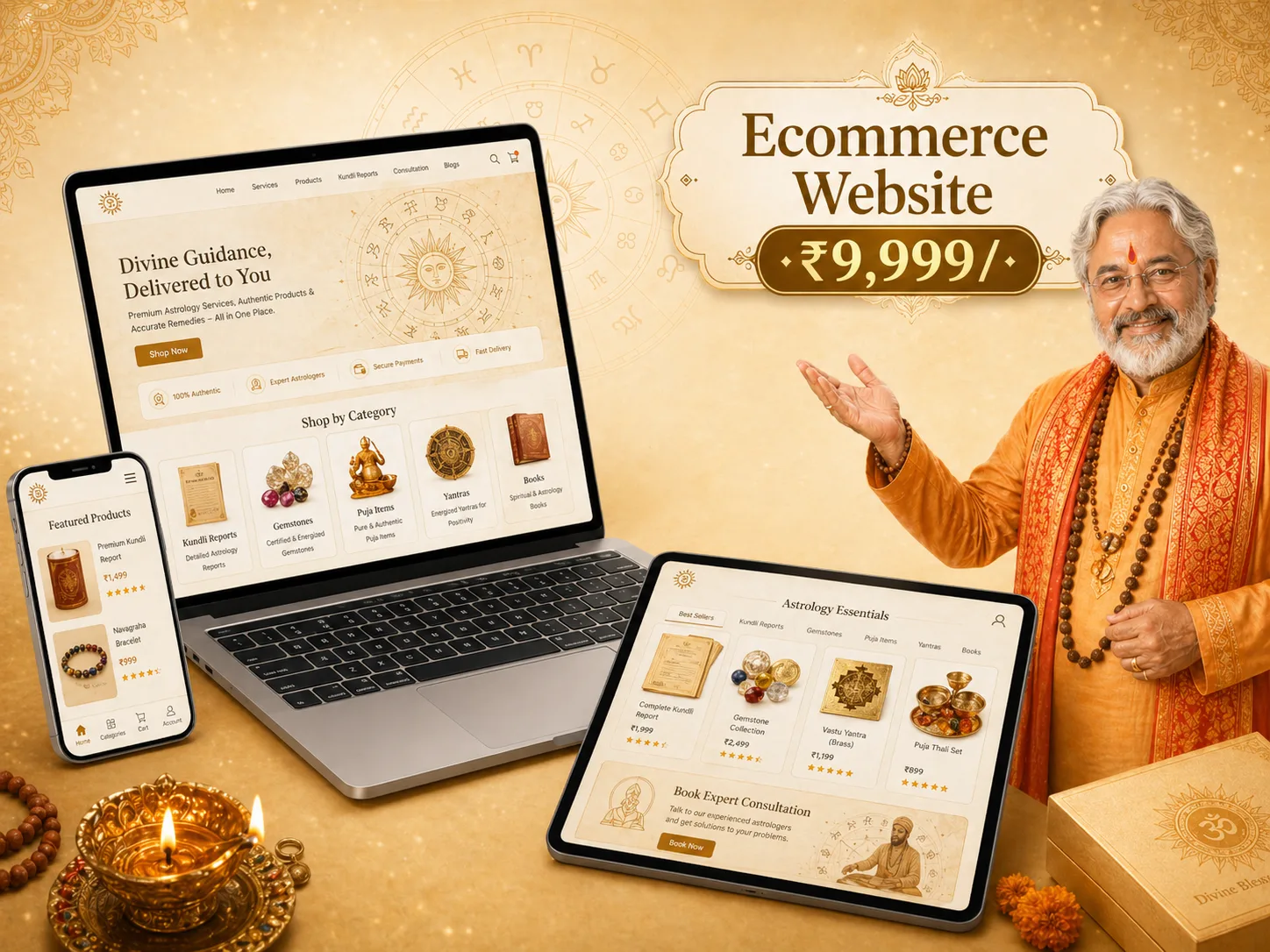 E-Commerce Website Development for Astrologers