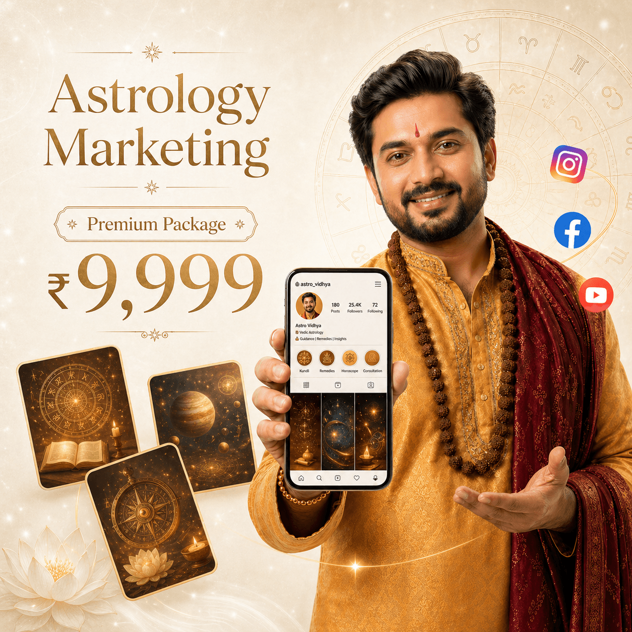 Premium Social Media Marketing for Astrologers package 9999
