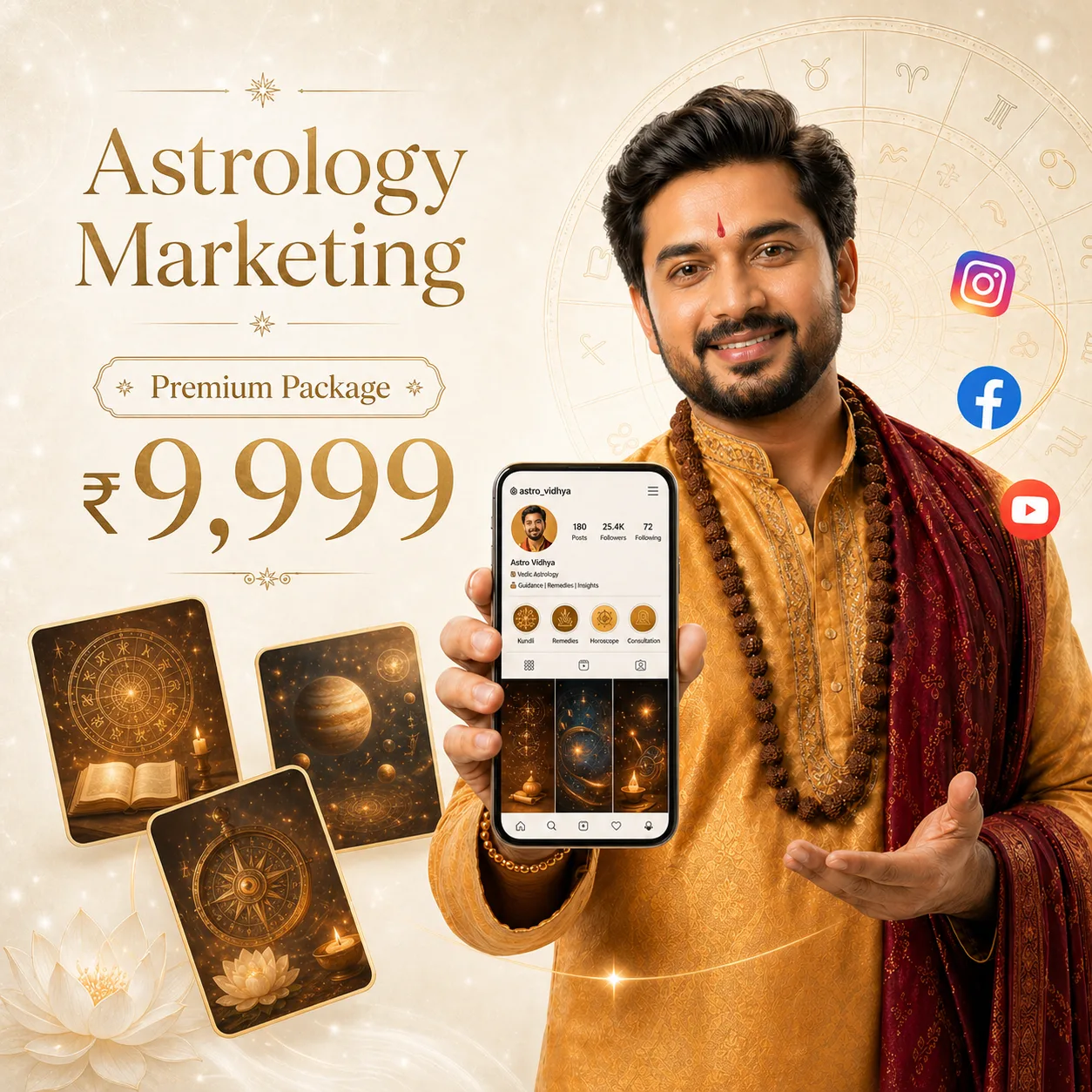 Premium Social Media Marketing for Astrologers package 9999