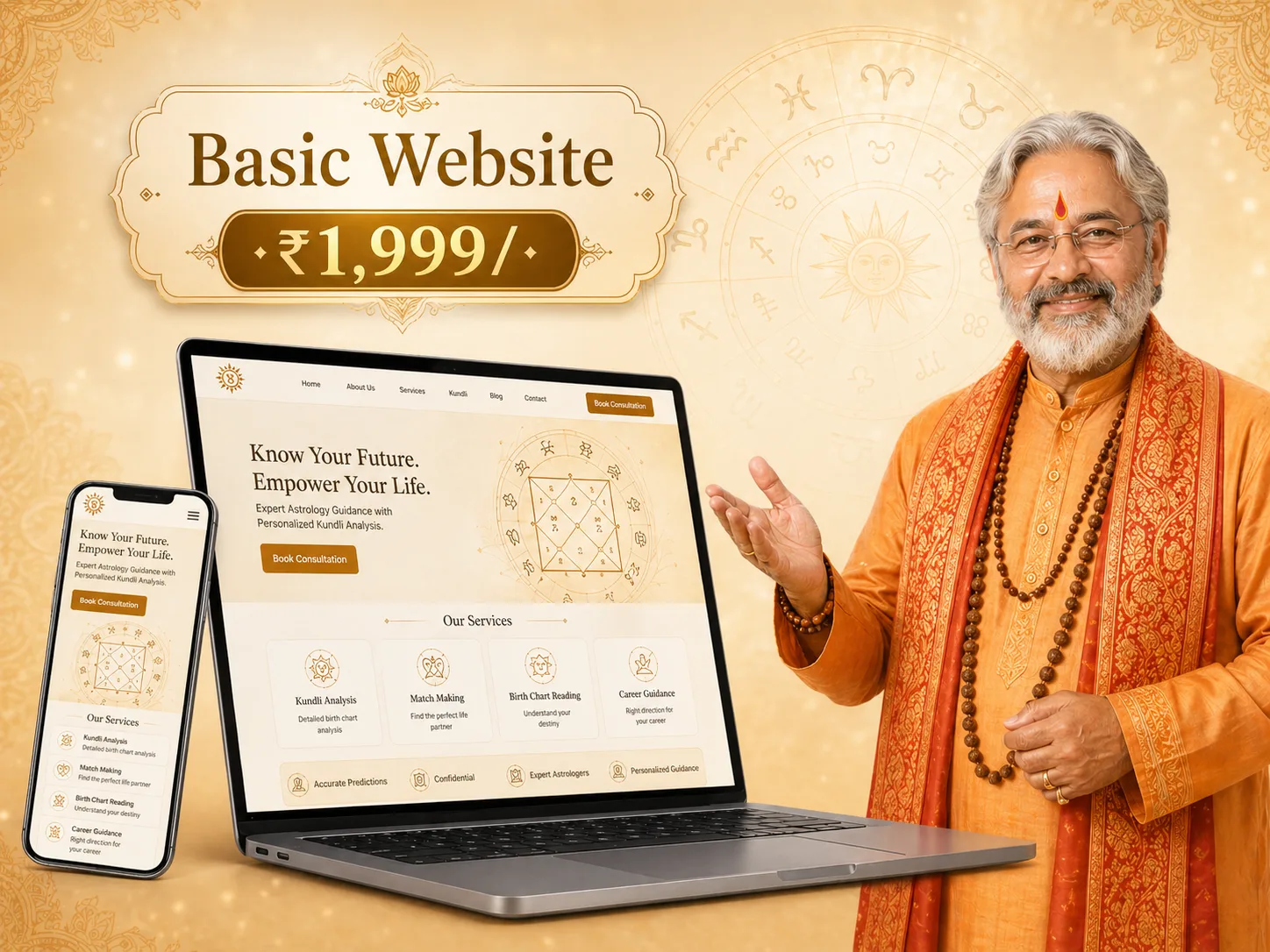 Basic Astrology Website Design Package