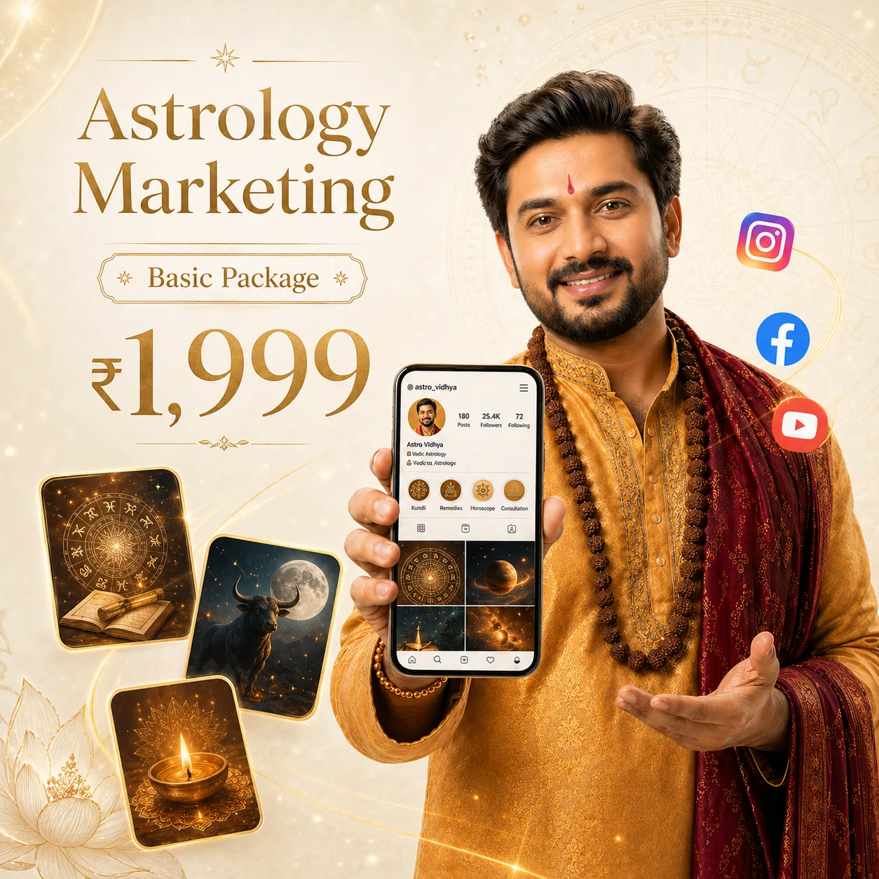 Basic Social Media Marketing for Astrologers package 1999
